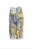 S200-Paisley Whisps Blue Sheer and Soft Chiffon Sarong Wrap Scarf