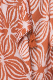 Free Spirit Multi-Wear Coverup Vest in Samoa Island Terracotta Color Print
