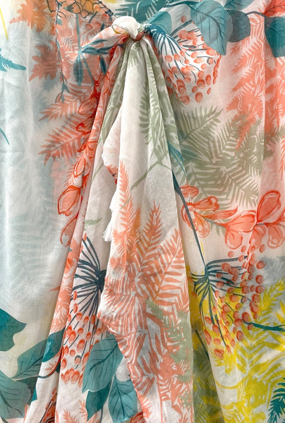 Free Spirit Multi-Wear Coverup in Spring Ferns Print