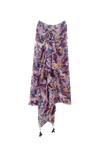 Tropical Splash Print Sheer Wrap Sarong Scarf
