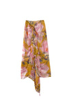 Golden Goddess Big Floral Print Scarf Wrap Sarong