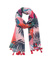 Oasis Escape Bright Tropical Print Scarf Wrap Sarong