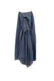 Denim Darling Black and White Fringe Edge Wrap Scarf Sarong
