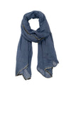 Denim Darling Black and White Fringe Edge Wrap Scarf Sarong