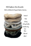 100% Cashmere Large Luxury Hair Scrunchie