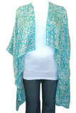 Kimono Jacket/Wrap in Printed Silk