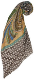 Paisley Stamp Print Coverup Kaftan