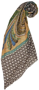 Paisley Stamp Print Coverup Kaftan