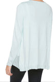 SL04ZEN-mint-sweater-back Linger or Lounge Zen Blend Open Neck Sweater Knit Cardigan