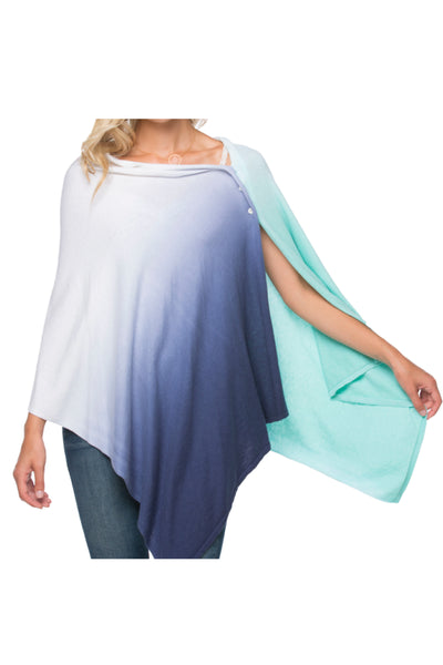 Zen Blend Dip Dye Poncho Convertible