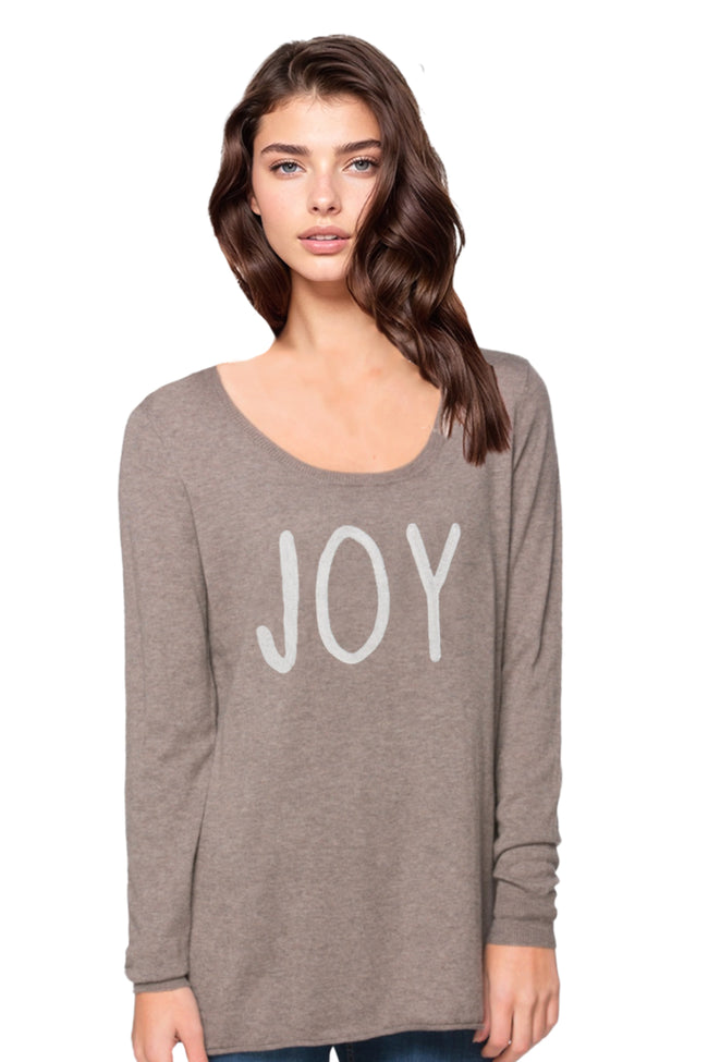 Zen Blend Crewneck Sweater with Stitched Embroidery