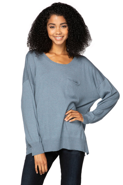 Patricia Pocket Pullover Sweater in Super Soft Zen Blend