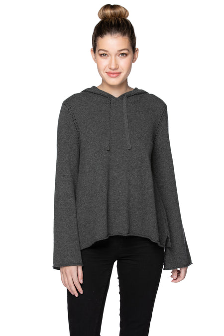 100% Cashmere Evelyn Cowl to Crewneck Sweater