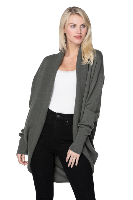 100% Cashmere Evelyn Cowl to Crewneck Sweater