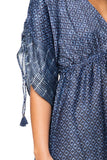 SLDVDPY__DD_La Bohème Satin Empire-Waist Kaftan Navy Blue Print Dress
