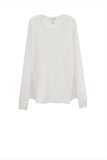 100% Cashmere Side Panel Crewneck Sweater