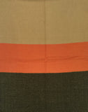Triple Blocked Color Winter Soft and Comfy Blanket Wrap Scarf