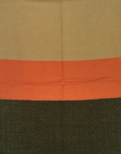 Triple Blocked Color Winter Soft and Comfy Blanket Wrap Scarf