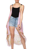 Free Spirit Multi-Wear Coverup Vest Dress in Dotted Paisley Print