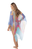 Paisley Stamp Print Coverup Kaftan