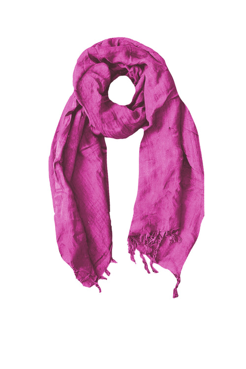 Washed Solid Luxury LInen-Rayon Scarf, Wrap, and Sarong