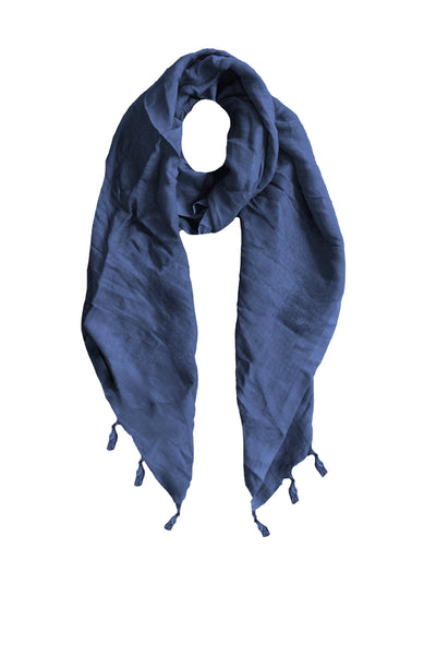 Washed Solid Luxury LInen-Rayon Scarf, Wrap, and Sarong