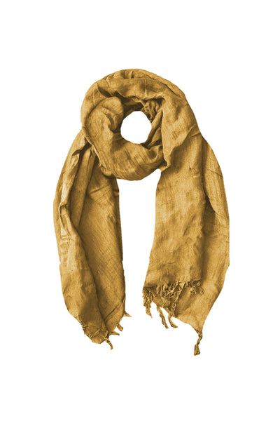 Washed Solid Luxury LInen-Rayon Scarf, Wrap, and Sarong