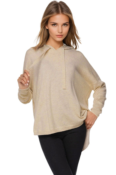 Quinn Washable 100% Cashmere Hoodie Sweater-New Colors