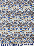 Multi Chevron Keyhole Coverup Sundress in Multi Chevron Print