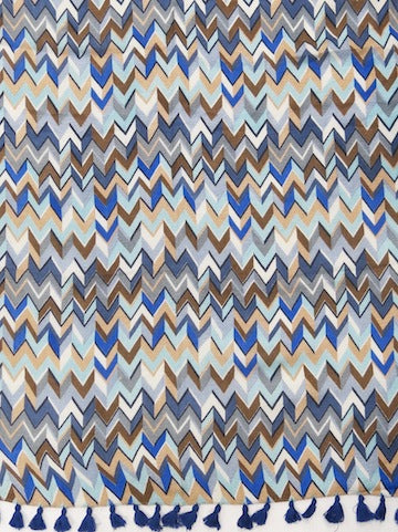 Multi Chevron Keyhole Coverup Sundress in Multi Chevron Print