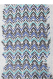 Open Shoulder Sundress Coverup in Chevron River Print with Tassel