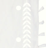 Leaf Dot Embroidery Sarong Wrap Coverup