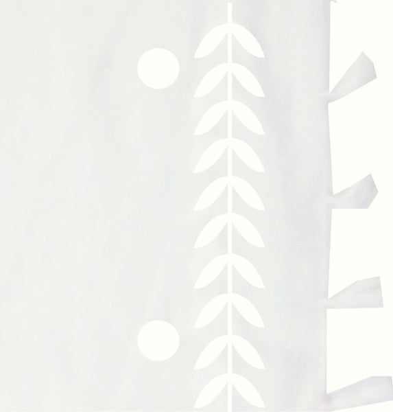 Leaf Dot Embroidery Sarong Wrap Coverup