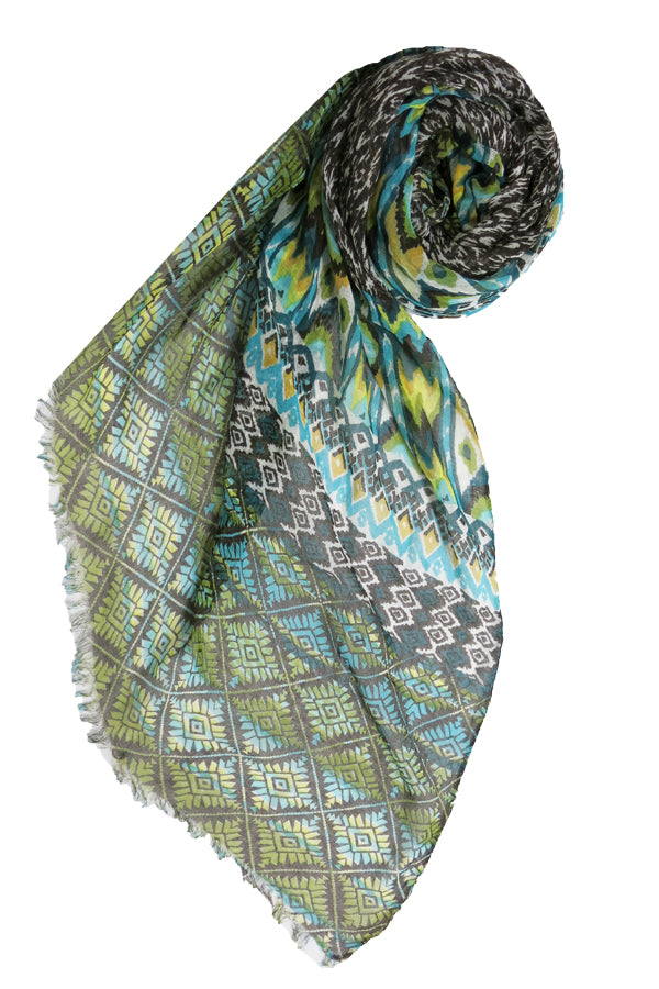 Free Falling Print Wrap/Scarf