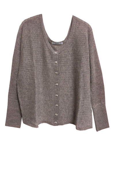 100% Cashmere Reversible Crew & Cardi