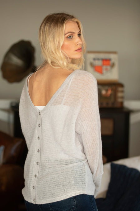 100% Tissue Cashmere Half Moon Scarf