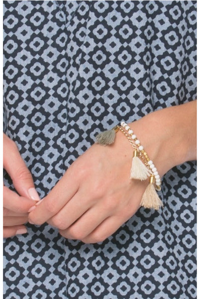 Multi-Color Tassel Bracelet