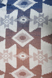 SPFWL44-Multi-Earth Bound Print Jacquard Fall Kimono Wrap