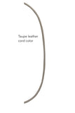 Single Real Pearl Leather Cording Necklace