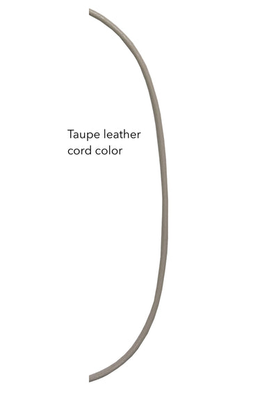 Single Real Pearl Leather Cording Necklace