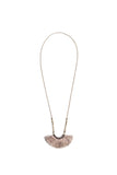 Silk Fringe and Beads Necklace