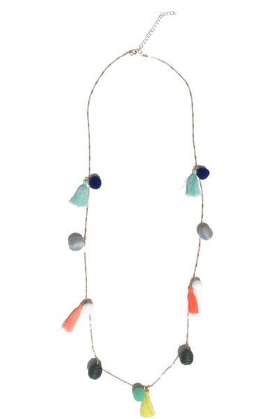 Pom & Tassel Necklace