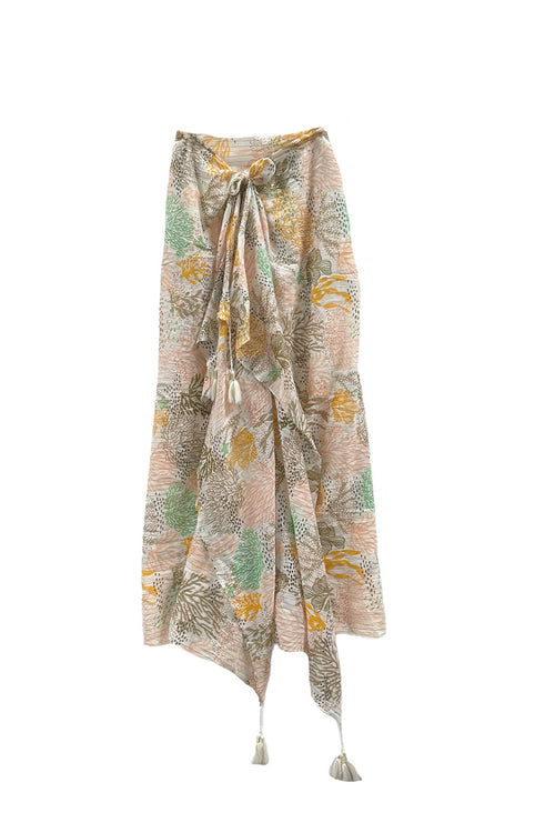 Mermaid's Cove Print Cotton Sarong/Scarf Wrap