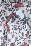 Noble Cockerel Cotton with Gold Print V-Neck Kaftan Sundress Coverup