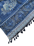 Grecian Goddess Sundress Coverup in Blue Bandana Bandit Print