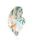 Golden Afternoon Texture Print Sarong Wrap Scarf Coverup