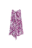 Happy Hippie Print Poolside Maxi Coverup Dress in Purple-Pink
