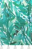 Maxi Halter Sundress Coverup in Jungle Dweller Bright Green Print