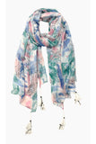 World Traveler Luxury Tassel Print Sarong Wrap Scarf