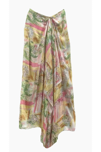 World Traveler Luxury Tassel Print Sarong Wrap Scarf